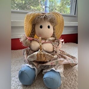 Vintage Wind Up Musical Cloth Doll plays Favorite things